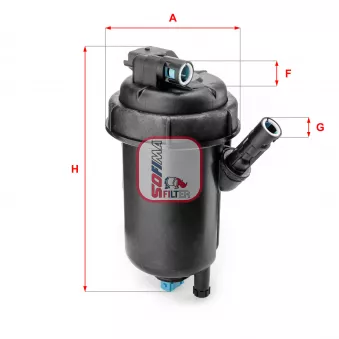 Boîtier, filtre de carburant SOFIMA S 5139 GC