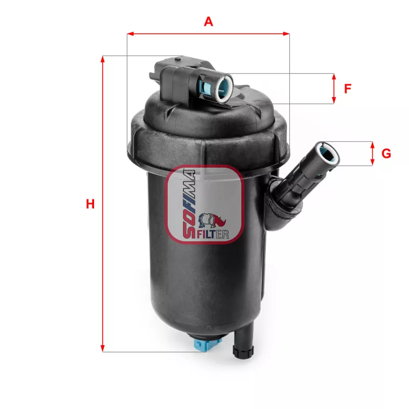Boîtier, filtre de carburant SOFIMA S 5139 GC