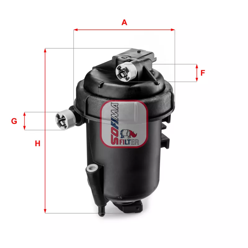 Boîtier, filtre de carburant SOFIMA S 5144 GC
