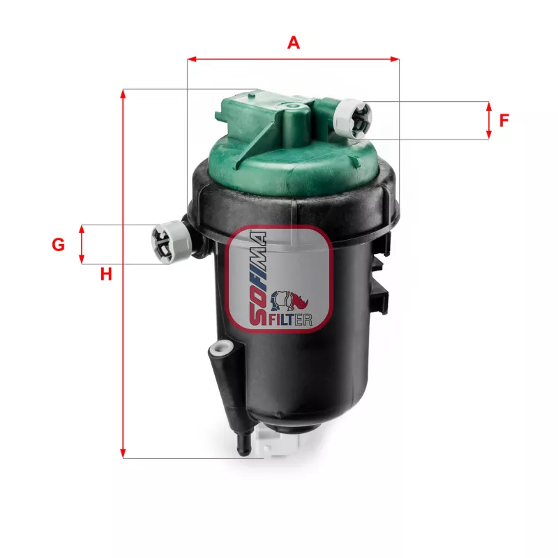 Boîtier, filtre de carburant SOFIMA S 5145 GC
