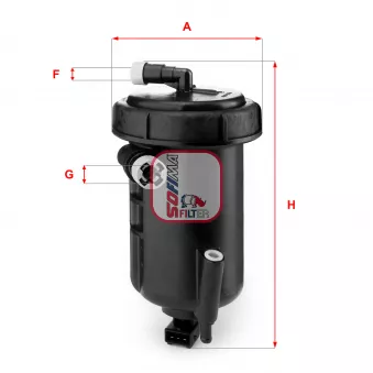 Boîtier, filtre de carburant SOFIMA S 5147 GC