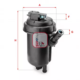 Boîtier, filtre de carburant SOFIMA