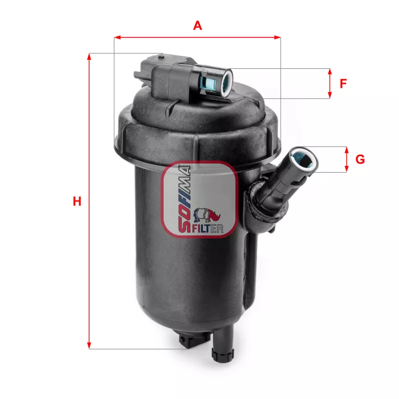 Boîtier, filtre de carburant SOFIMA S 5152 GC