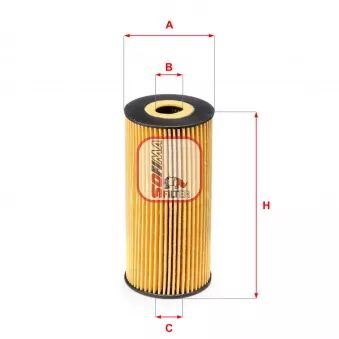 Filtre à huile SOFIMA S 5166 PE