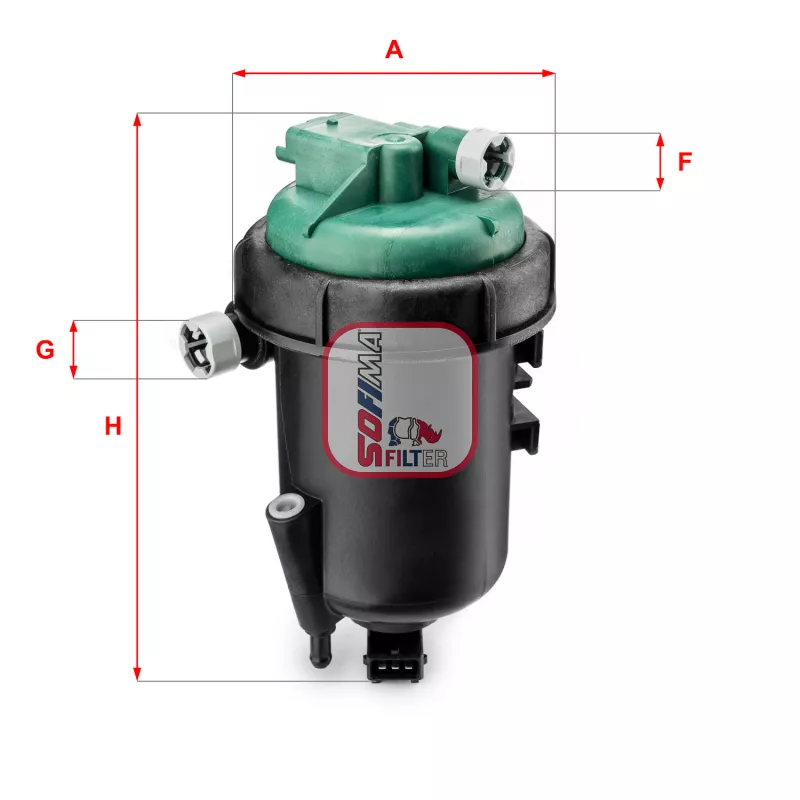Boîtier, filtre de carburant SOFIMA S 5175 GC