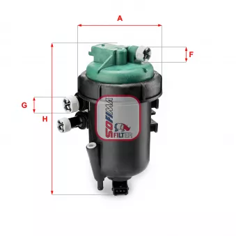 Boîtier, filtre de carburant SOFIMA S 5178 GC