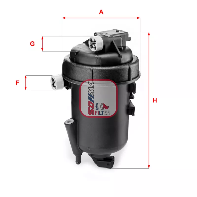 Boîtier, filtre de carburant SOFIMA S 5179 GC