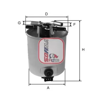 Filtre à carburant SOFIMA S 5393 GC