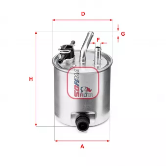 Filtre à carburant SOFIMA S 5582 GC