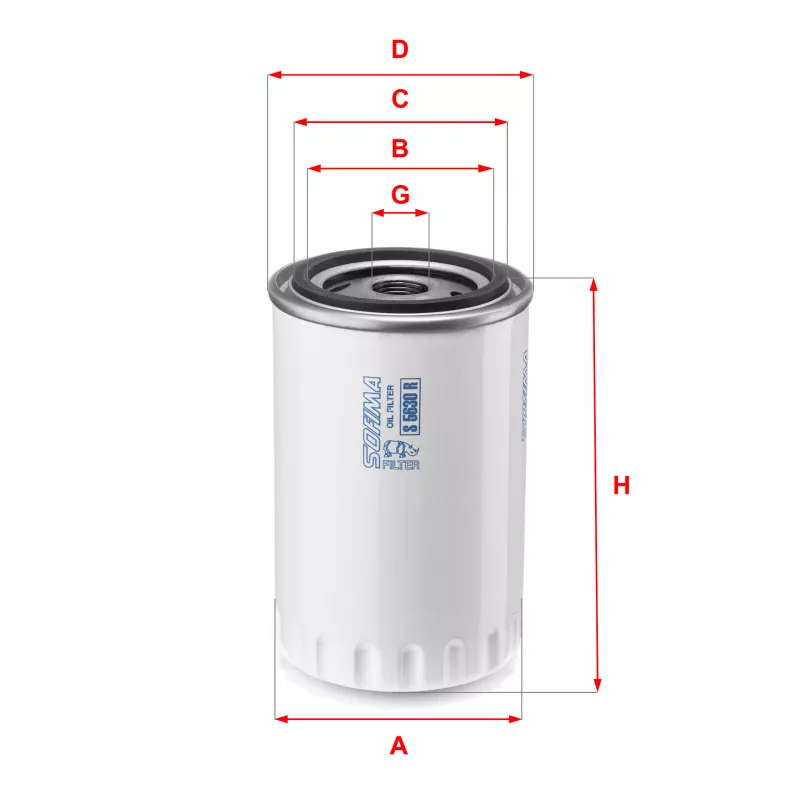 Filtre à huile SOFIMA S 5630 R