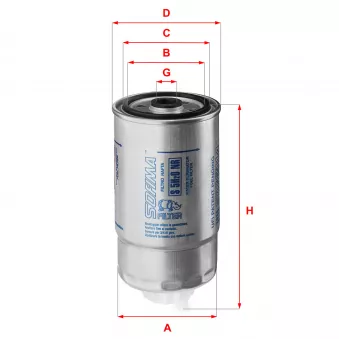 Filtre à carburant SOFIMA S 5H2O NR