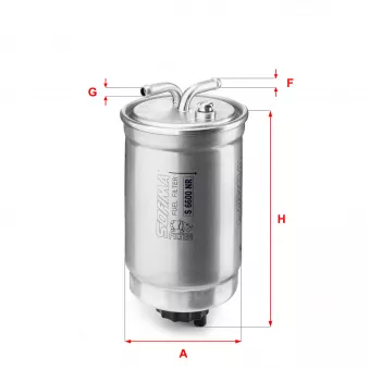 Filtre à carburant SOFIMA S 6600 NR