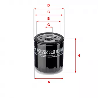 Filtre à huile SOFIMA S 6900 R