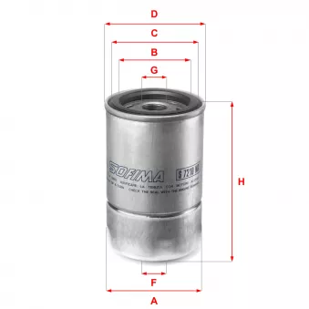 Filtre à carburant SOFIMA S 7210 NR