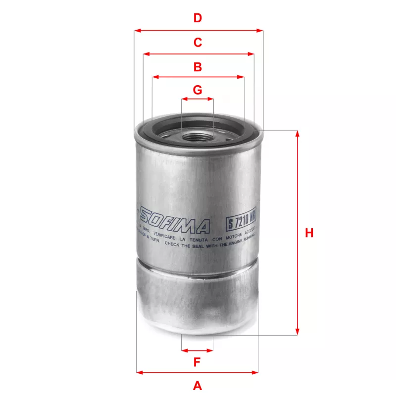 Filtre à carburant SOFIMA S 7210 NR