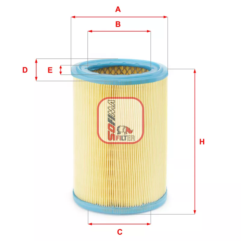 Filtre à air SOFIMA S 7252 A