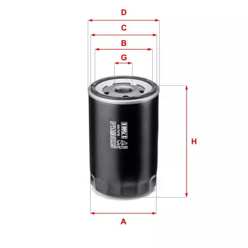 Filtre à huile SOFIMA S 7500 R