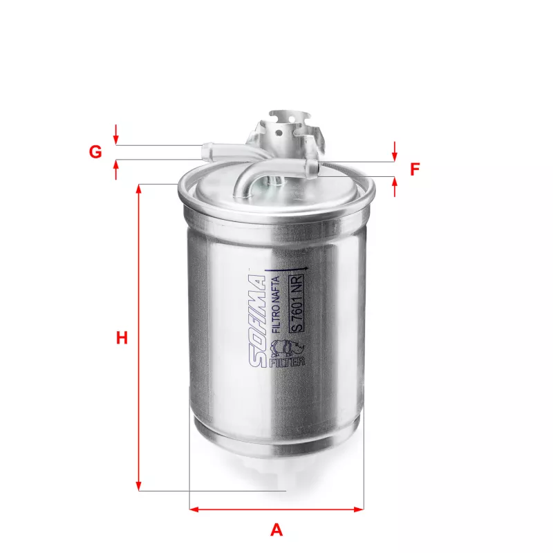 Filtre à carburant SOFIMA S 7601 NR