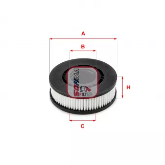 Filtre, ventilation du carter-moteur SOFIMA S 7689 A