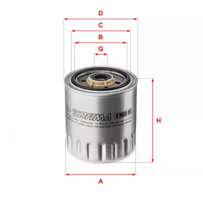 Filtre à carburant SOFIMA S 9600 NR