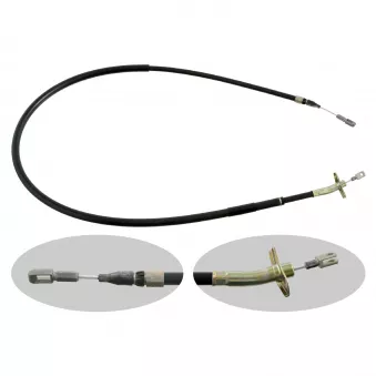 Tirette à câble, frein de stationnement arrière gauche FEBI BILSTEIN 09500