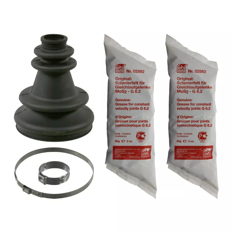 Jeu de joints-soufflets, arbre de commande avant droit FEBI BILSTEIN 10387