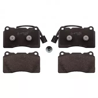 Jeu de 4 plaquettes de frein avant FEBI BILSTEIN 116005