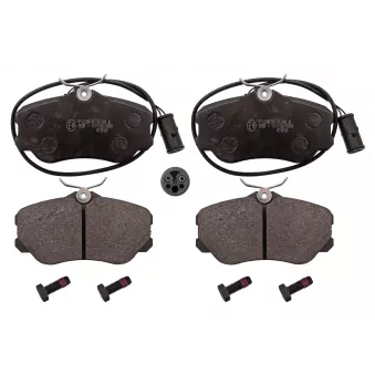 Jeu de 4 plaquettes de frein avant FEBI BILSTEIN 116006