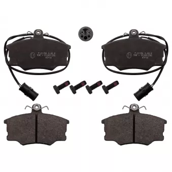 Jeu de 4 plaquettes de frein avant FEBI BILSTEIN 116009