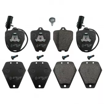 Jeu de 4 plaquettes de frein avant FEBI BILSTEIN 116019