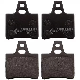 Jeu de 4 plaquettes de frein arrière FEBI BILSTEIN 116040