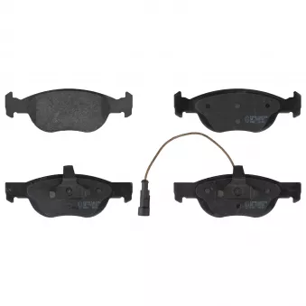 Jeu de 4 plaquettes de frein avant FEBI BILSTEIN 116064