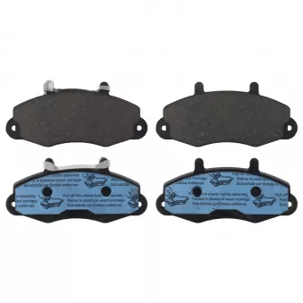 Jeu de 4 plaquettes de frein avant FEBI BILSTEIN 116069