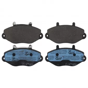 Jeu de 4 plaquettes de frein avant FEBI BILSTEIN 116070