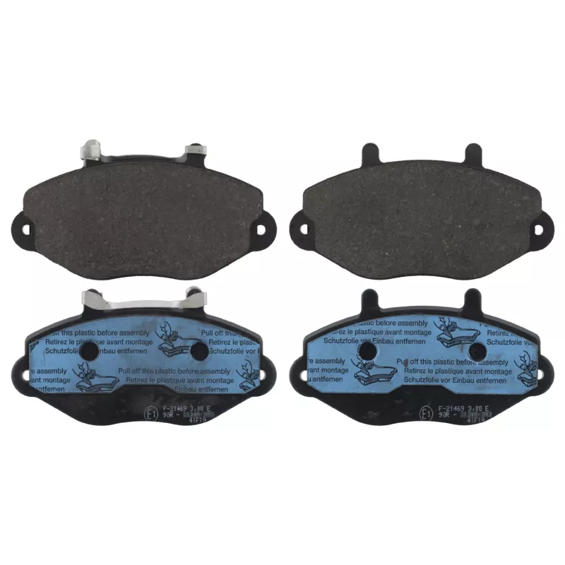 Jeu de 4 plaquettes de frein avant FEBI BILSTEIN 116070
