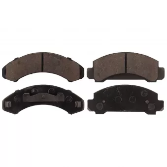 Jeu de 4 plaquettes de frein avant FEBI BILSTEIN 116074