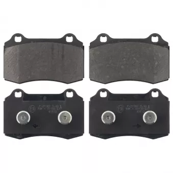 Jeu de 4 plaquettes de frein avant FEBI BILSTEIN 116079