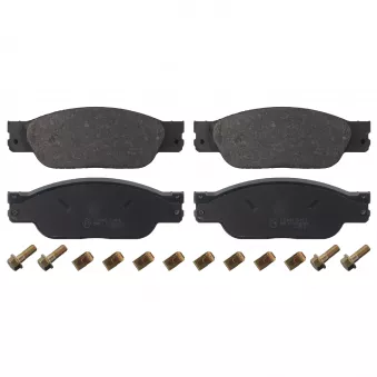 Jeu de 4 plaquettes de frein avant FEBI BILSTEIN 116085
