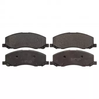 Jeu de 4 plaquettes de frein avant FEBI BILSTEIN 116149