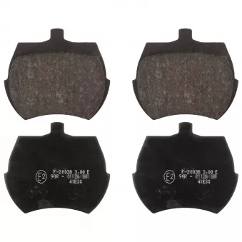 Jeu de 4 plaquettes de frein avant FEBI BILSTEIN