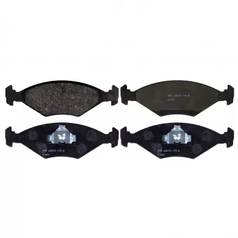 Jeu de 4 plaquettes de frein avant FEBI BILSTEIN 116217