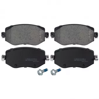 Jeu de 4 plaquettes de frein avant FEBI BILSTEIN 116245