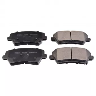 Jeu de 4 plaquettes de frein avant FEBI BILSTEIN 116264