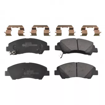 Jeu de 4 plaquettes de frein avant FEBI BILSTEIN 116276