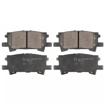 Jeu de 4 plaquettes de frein arrière FEBI BILSTEIN 116334
