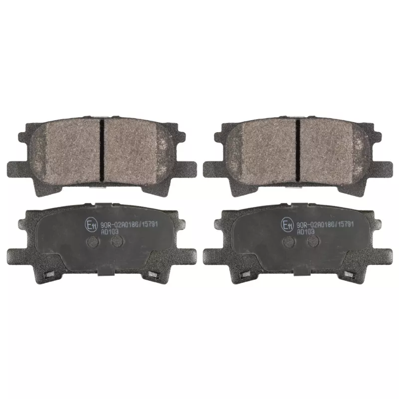 Jeu de 4 plaquettes de frein arrière FEBI BILSTEIN 116334