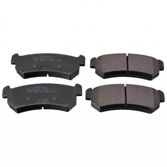 Jeu de 4 plaquettes de frein arrière FEBI BILSTEIN 116364