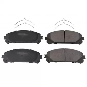 Jeu de 4 plaquettes de frein avant FEBI BILSTEIN 116373