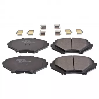 Jeu de 4 plaquettes de frein avant FEBI BILSTEIN 116404