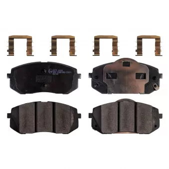 Jeu de 4 plaquettes de frein avant FEBI BILSTEIN 116410